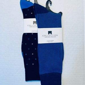 NWT COLLECTION Michael Strahan Socks Lot Of 2 Blue
